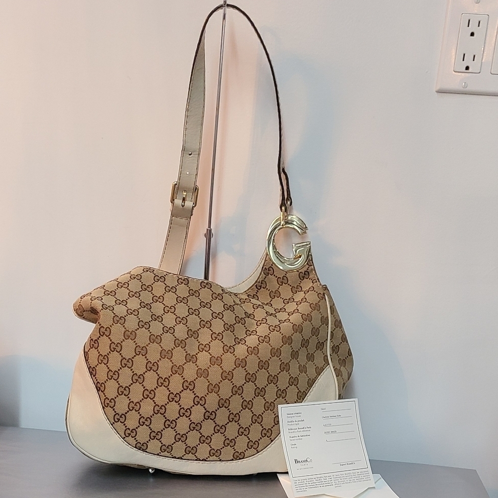 Gucci Charlotte Monogrammed Hobo Shoulder Bag
